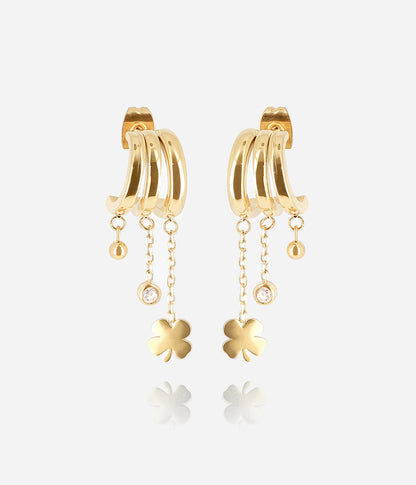 Boucles d'oreilles Lorena (Acier doré)