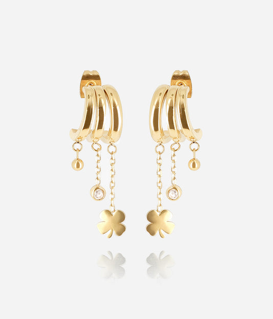 Boucles d'oreilles Lorena (Acier doré)