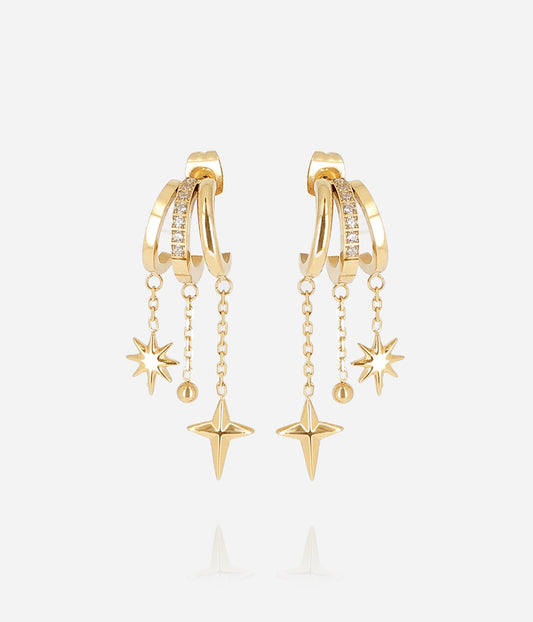 Boucles d'oreilles Valentina (Acier doré)