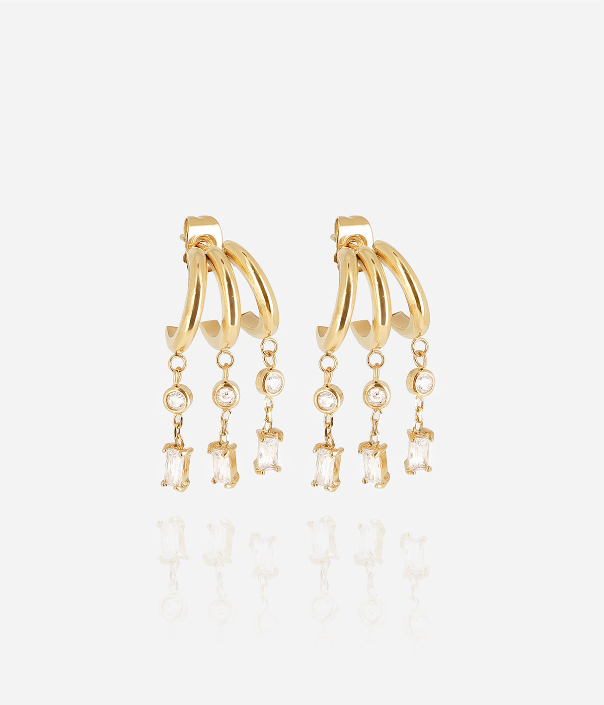 Boucles d'oreilles Martina (Acier doré)
