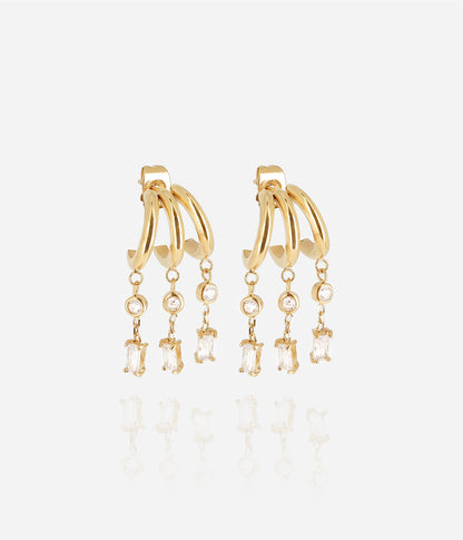 Boucles d'oreilles Martina (Acier doré)