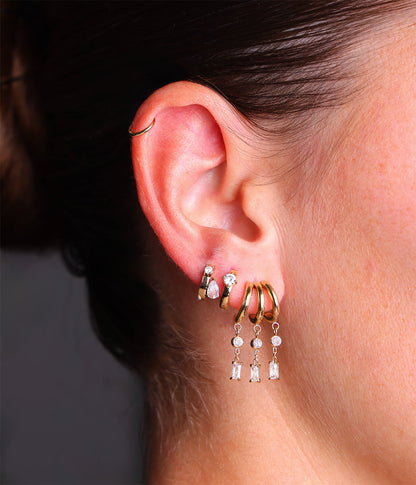 Boucles d'oreilles Martina (Acier doré)