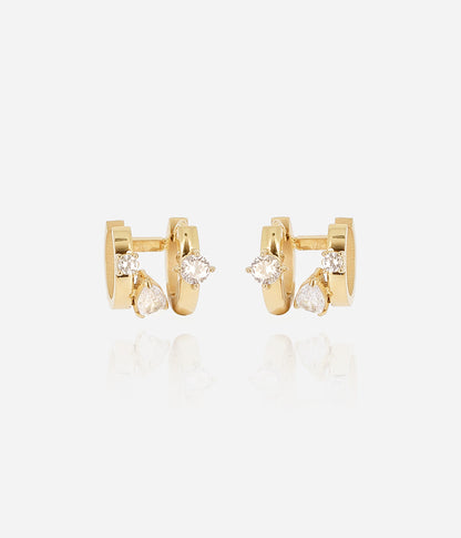 Boucles d'oreilles Yolanda (Acier doré)
