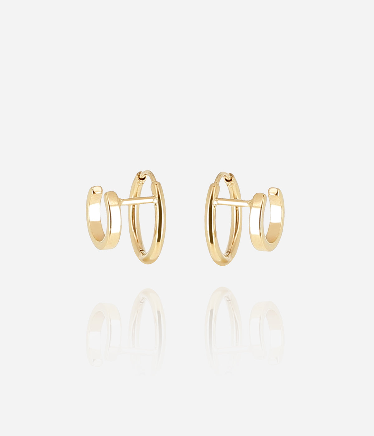 Boucles d'oreilles Ancila (Acier doré)