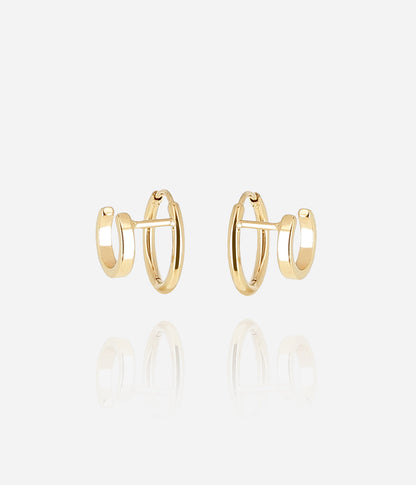 Boucles d'oreilles Ancila (Acier doré)