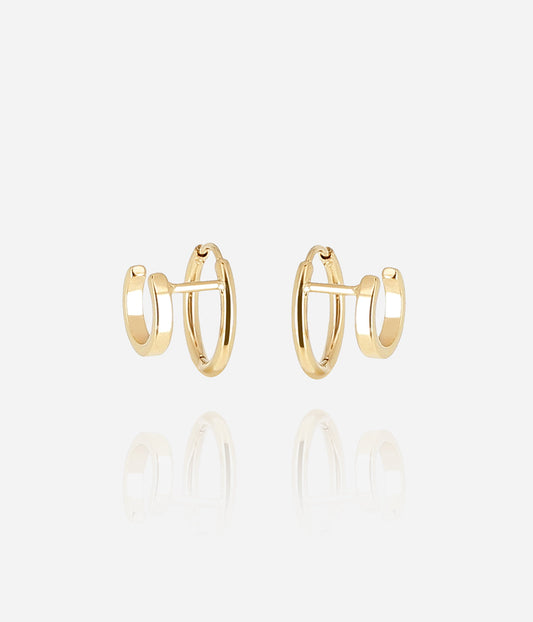 Boucles d'oreilles Ancila (Acier doré)
