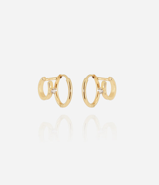 Boucles d'oreilles Blasa (Acier doré)