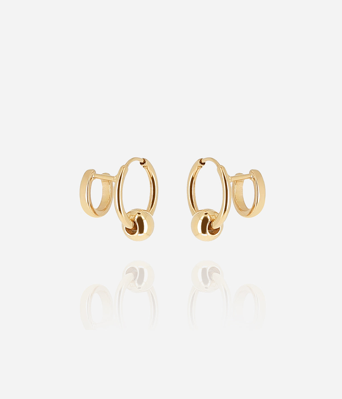 Boucles d'oreilles Carmela (Acier doré)