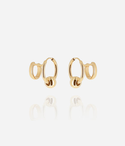 Boucles d'oreilles Carmela (Acier doré)