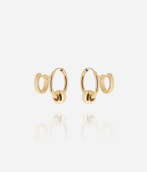 Boucles d'oreilles Carmela (Acier doré)