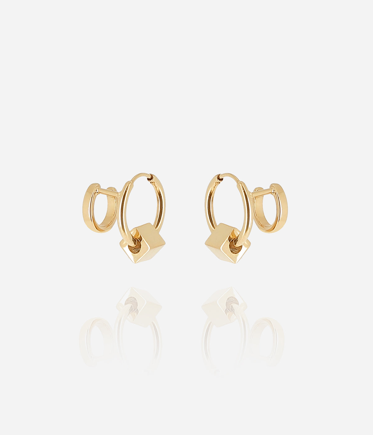 Boucles d'oreilles Gilda (Acier doré)
