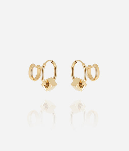 Boucles d'oreilles Gilda (Acier doré)