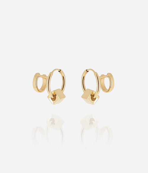 Boucles d'oreilles Gilda (Acier doré)