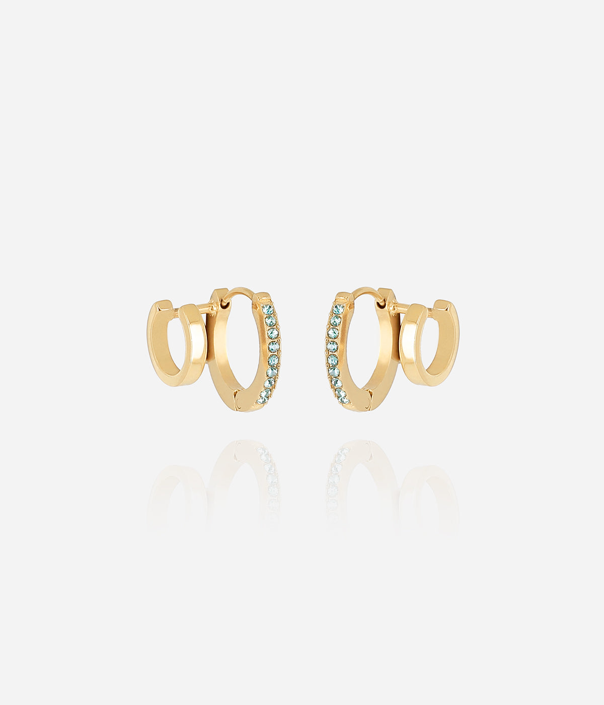 Boucles d'oreilles Uria (Acier doré)