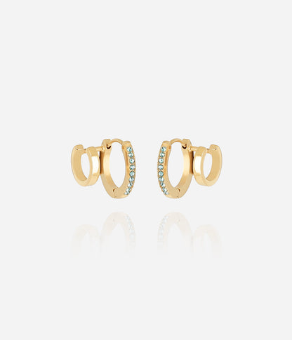 Boucles d'oreilles Uria (Acier doré)