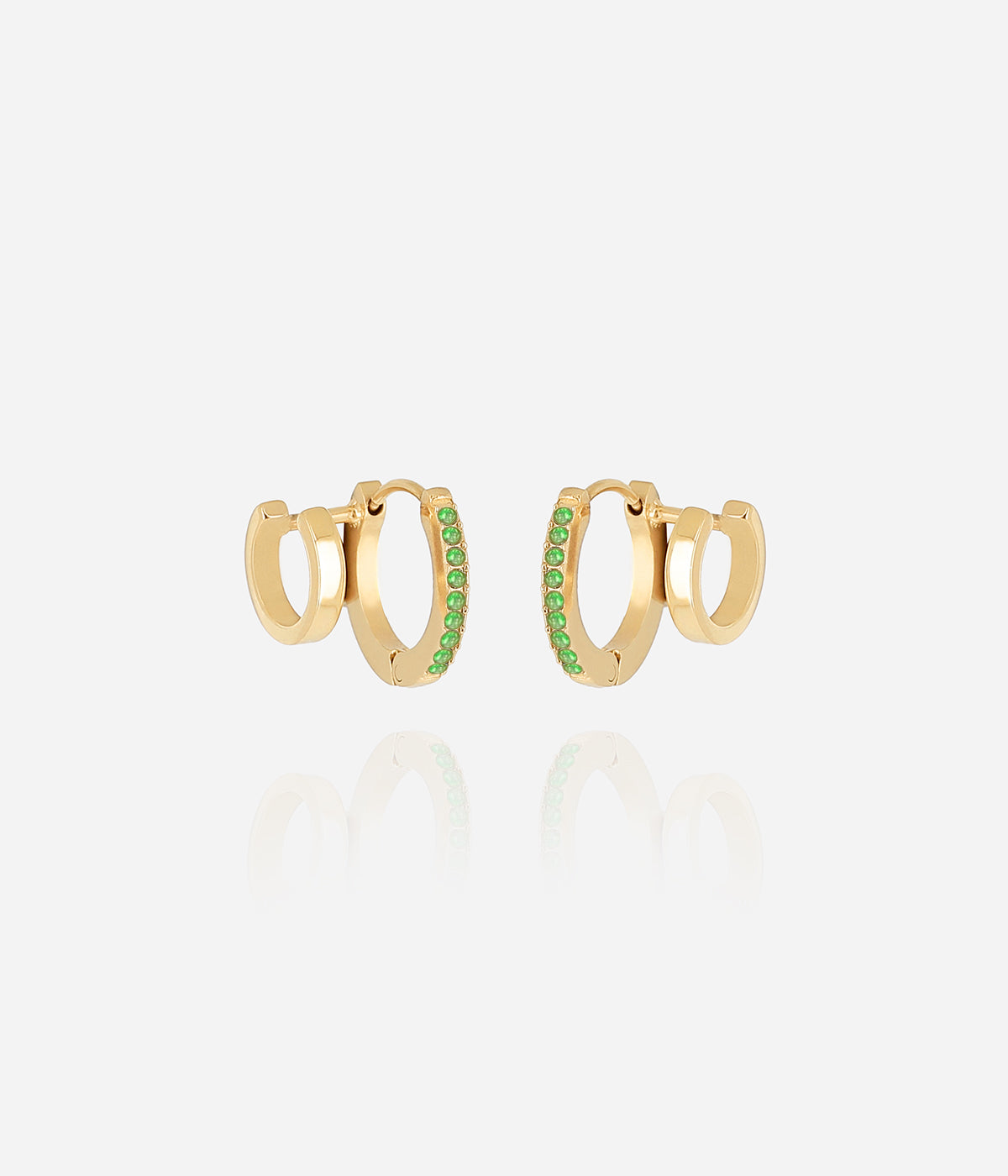 Boucles d'oreilles Uria (Acier doré)