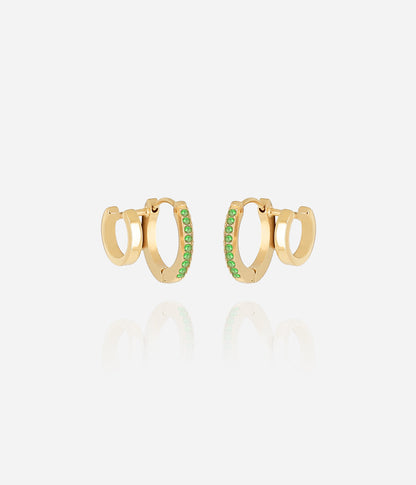 Boucles d'oreilles Uria (Acier doré)