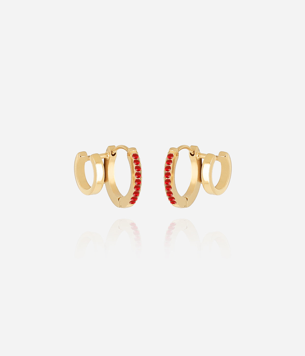Boucles d'oreilles Uria (Acier doré)