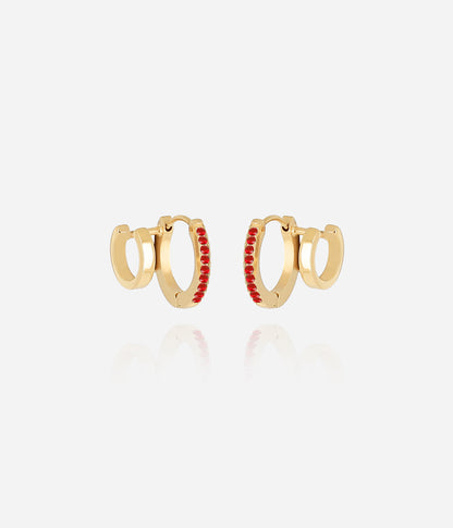 Boucles d'oreilles Uria (Acier doré)