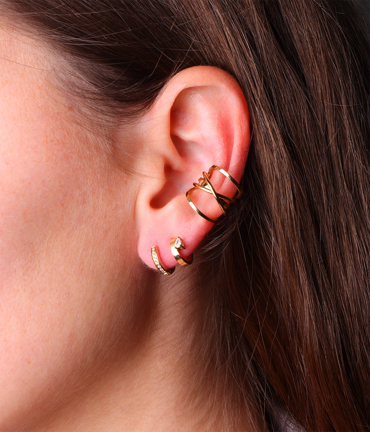 Earcuff Jimena (Acier doré)