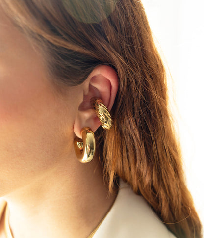 Earcuff Kozy (Acier doré)