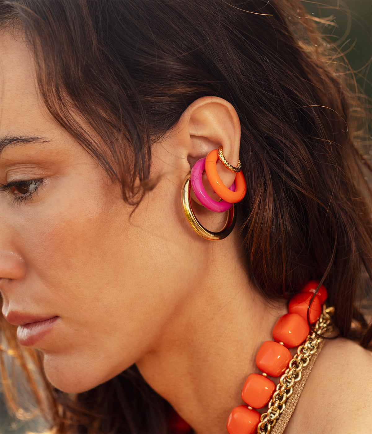 Earcuff Mareva (Acier doré)