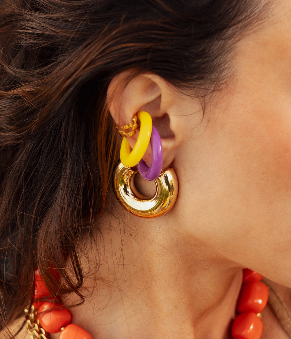 Earcuff Mareva (Acier doré)