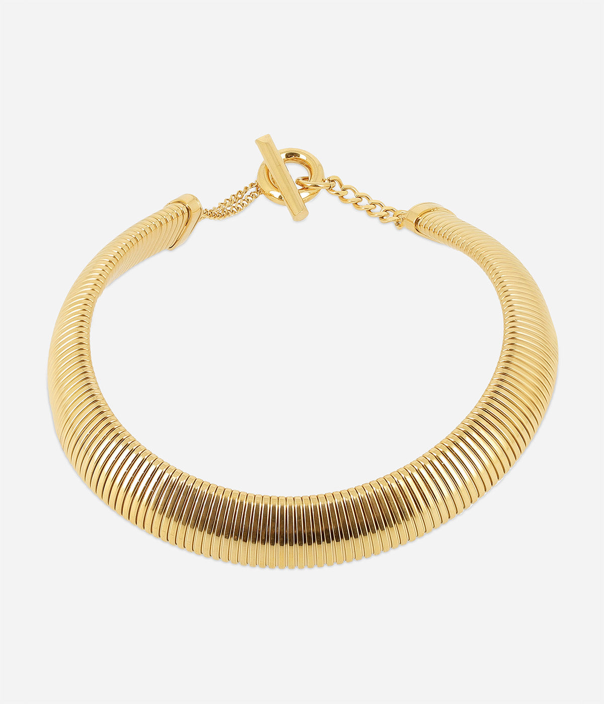 Collier Jonc Lucide (Acier doré)