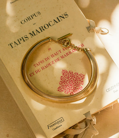 Collier Jonc Lucide (Acier doré)