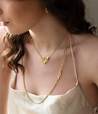 Collier Ima (Acier doré)