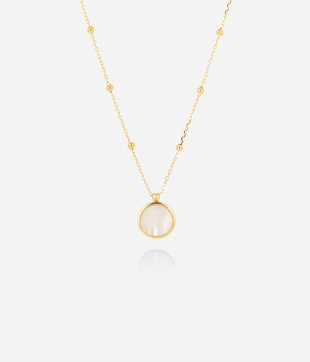 Collier Pearl (Acier doré)