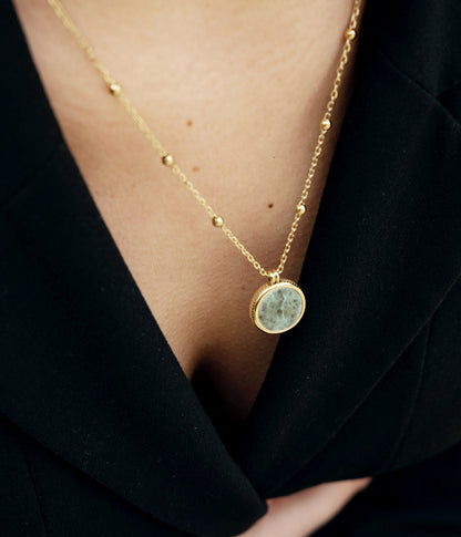 Collier Pearl (Acier doré)