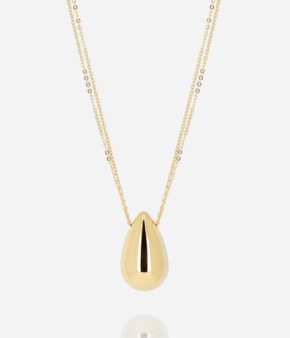 Collier Lacrima (Acier doré)