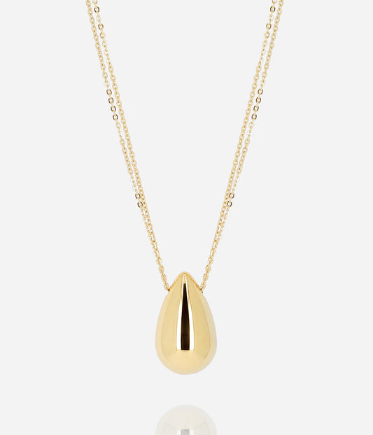 Collier Lacrima (Acier doré)