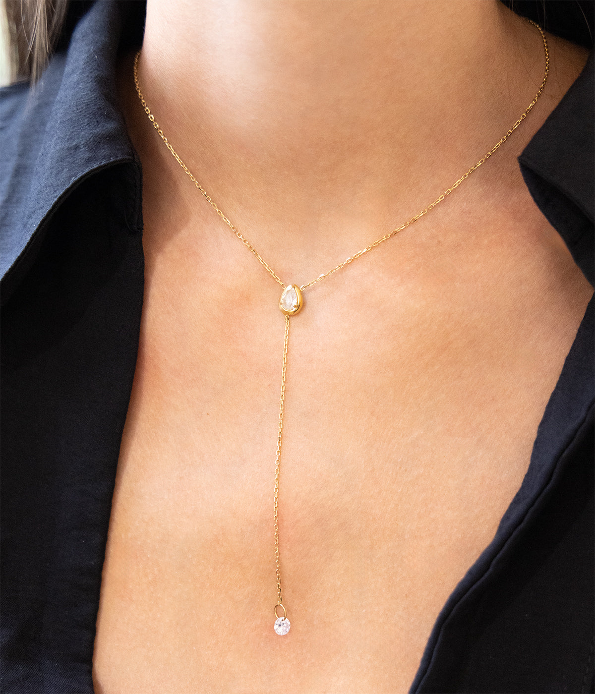 Collier Elessia (Acier doré)