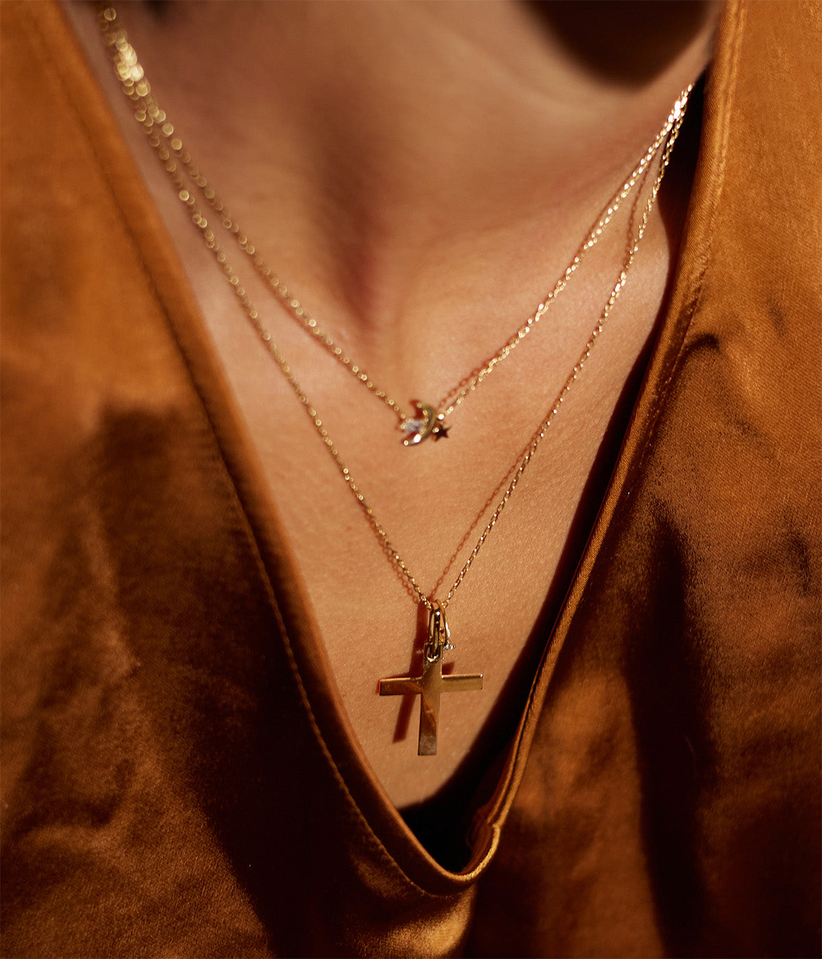 Collier Visning (Acier doré)