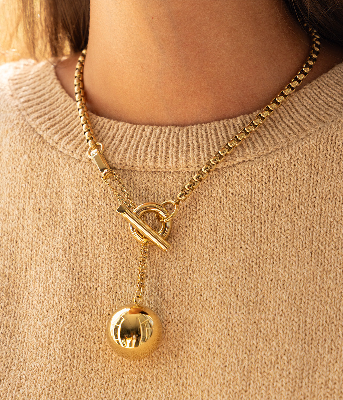 Collier Muse (Acier doré)