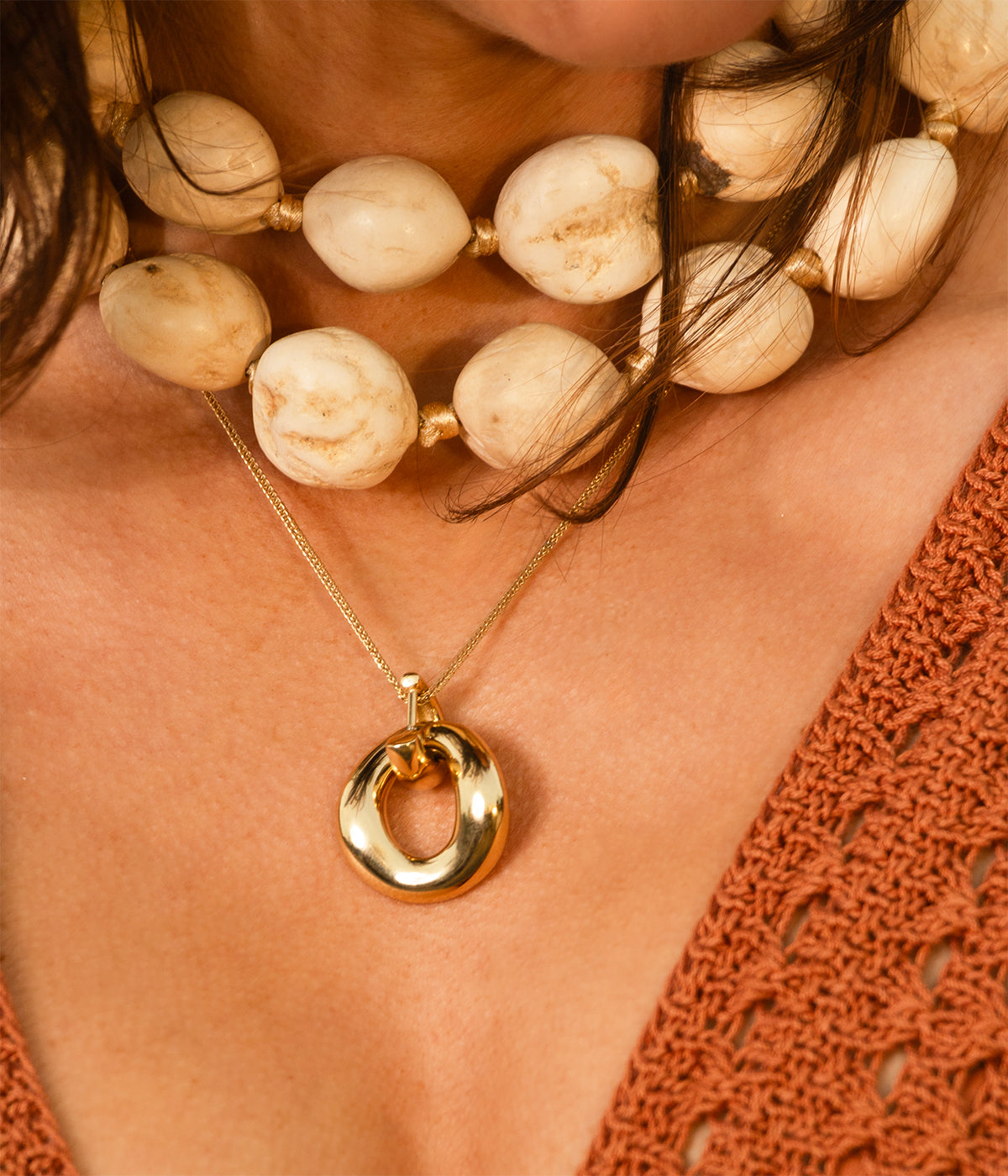 Collier Benoit (Acier doré)