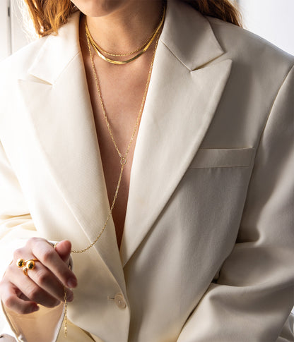 Collier Berta (Acier doré)
