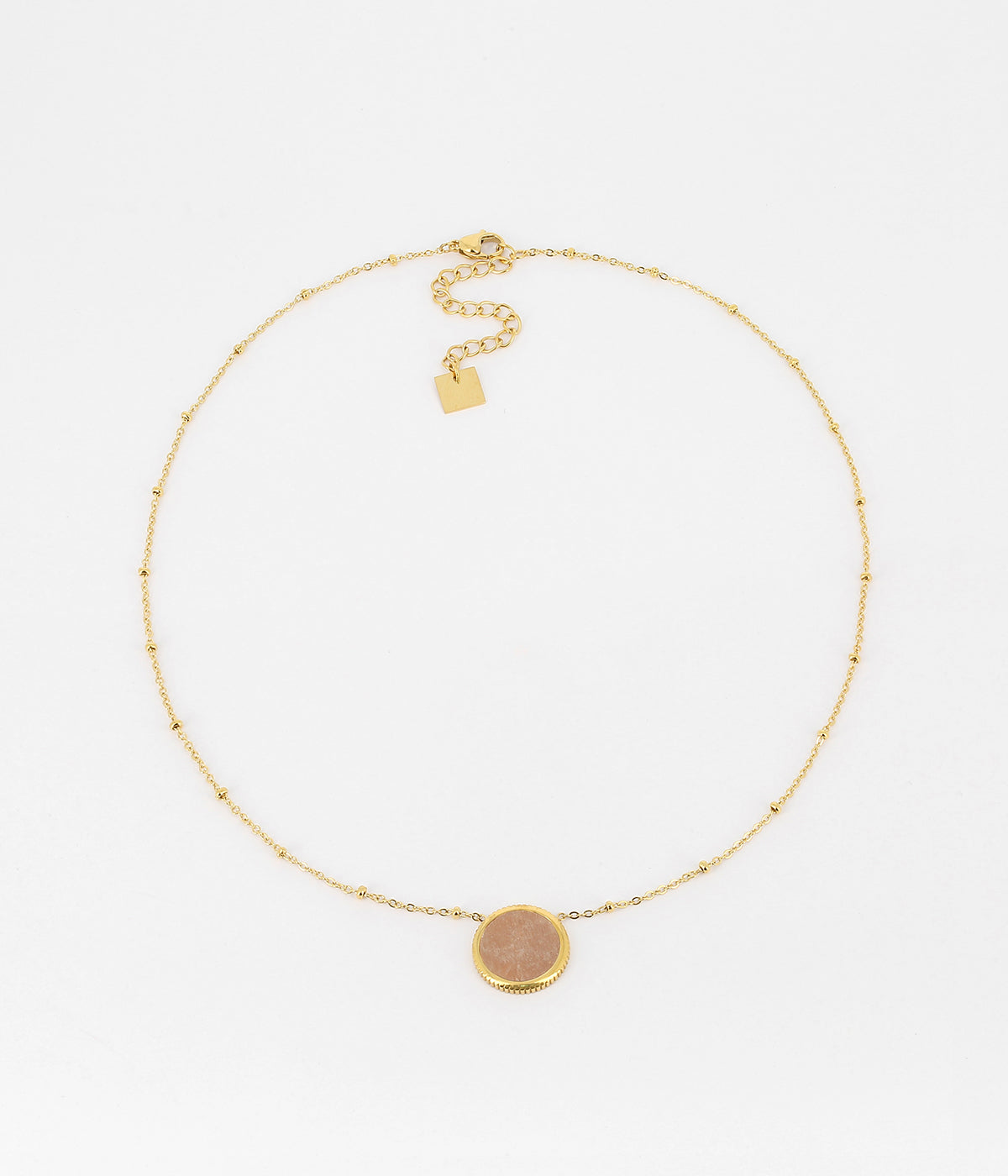 Collier Pearl (Acier doré)