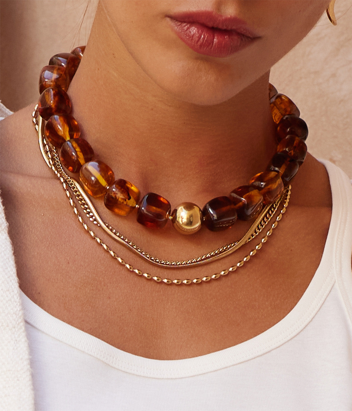 Collier Oedipe (Acier doré)
