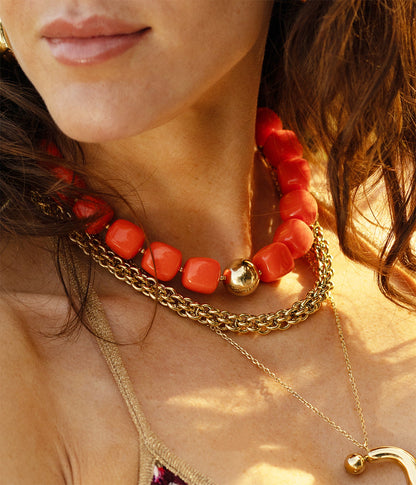 Collier Laïos (Acier doré)