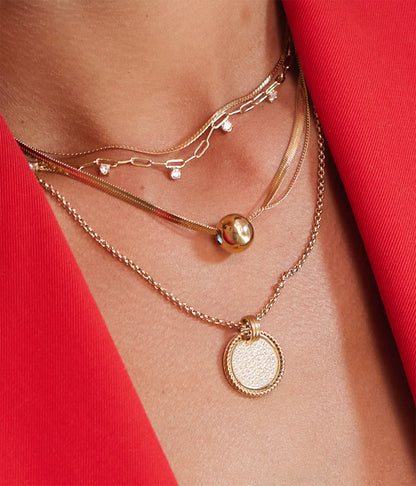 Collier Lugano (Acier doré)