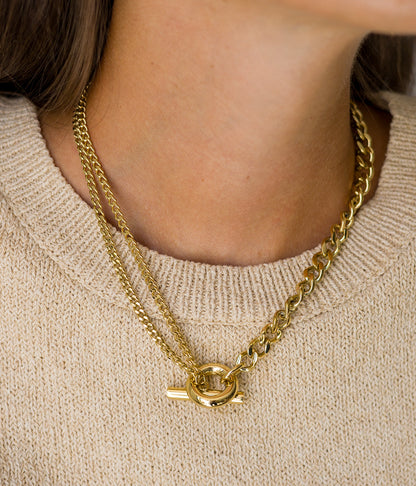 Collier Hevea (Acier doré)
