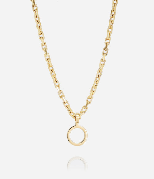 Collier Media (Acier doré)