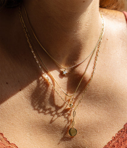 Collier Polaris (Acier doré)