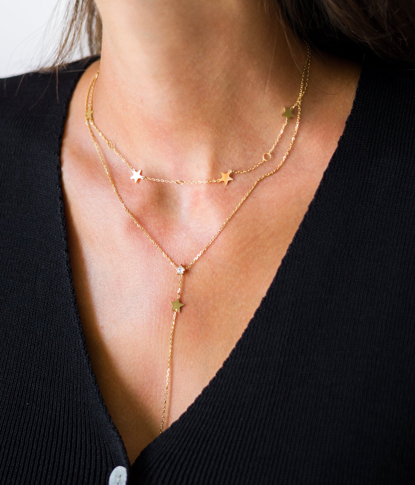 Collier Salma (Acier doré)
