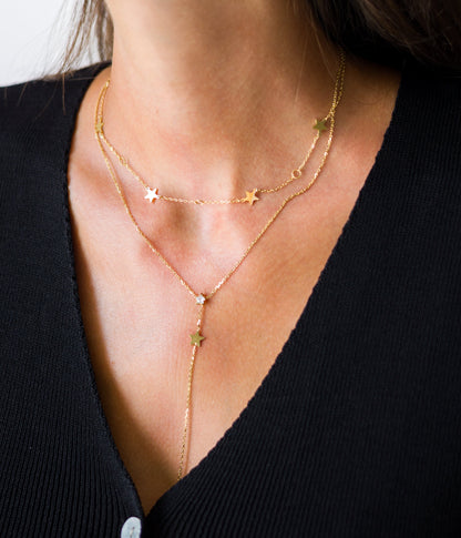 Collier Salma (Acier doré)