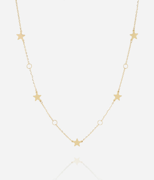 Collier Salma (Acier doré)