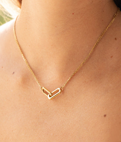 Collier Gamma (Acier doré)